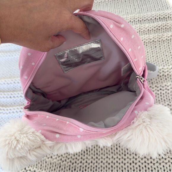 Pottery Barn Kids Pre-K Pink Kitty Cat OLIVIA Backpack - Picture 5 of 6
